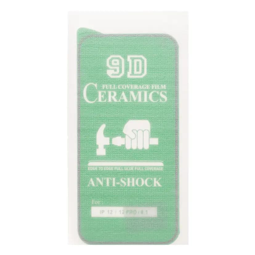 Защитная плёнка - Ceramics 2.5D для Apple iPhone 12/12 Pro (black) 