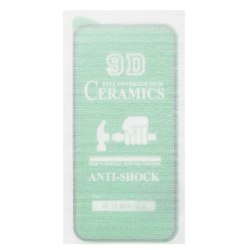 Защитная плёнка - Ceramics 2.5D для Apple iPhone 12 mini (black) 