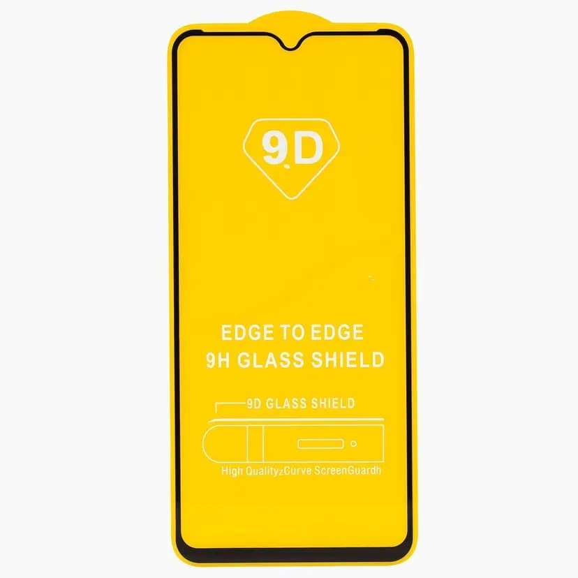 Защитное стекло - Full Glue 2.5D для Redmi 9A/9C/10A/Poco C3/C31 (black) — фото 2