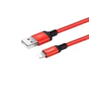 Кабель USB - Apple lightning - Hoco X14 Times Speed (100 см) (red/black)  — фото 2