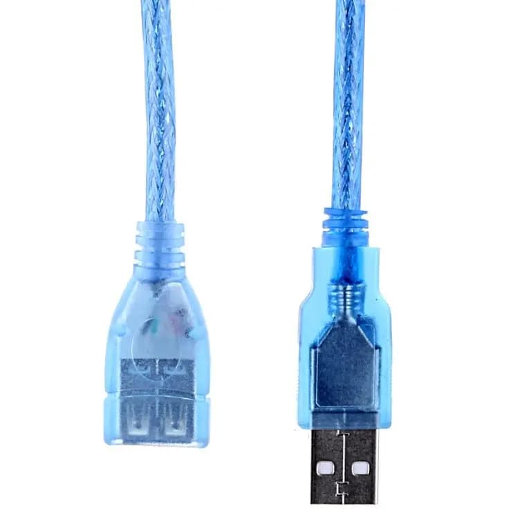 Кабель-удлинитель USB - Glossar USB-папа - USB-мама (500 см) (silver)