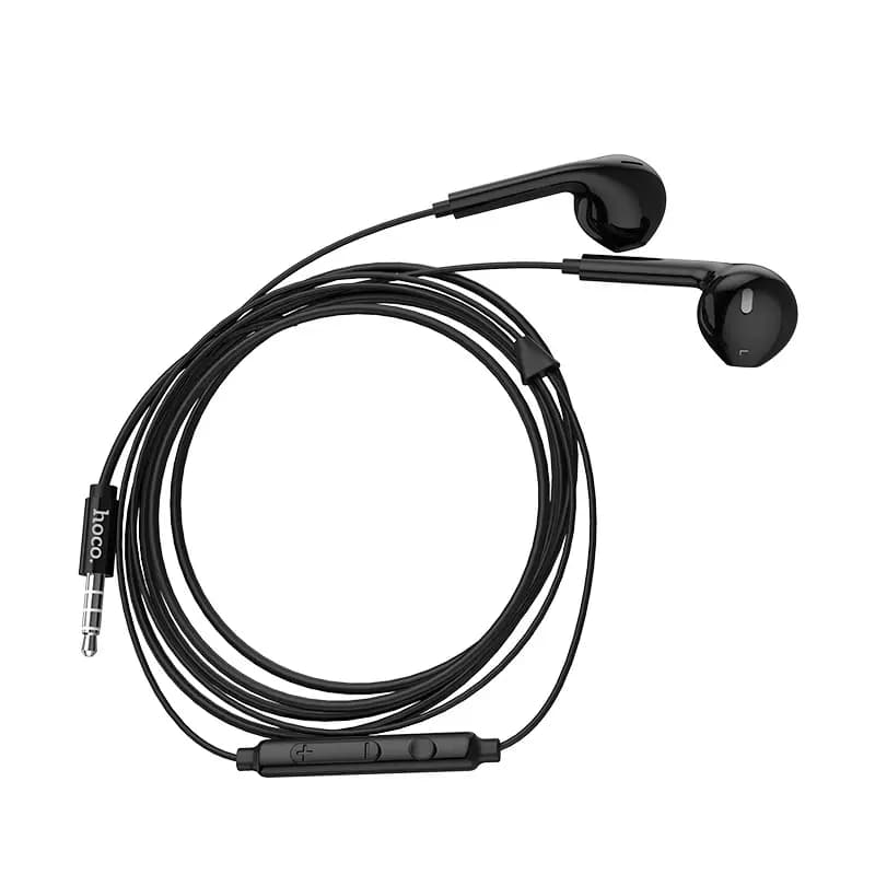 Наушники проводные 3.5 jack - Hoco M55 Memory sound (black)  — фото 2