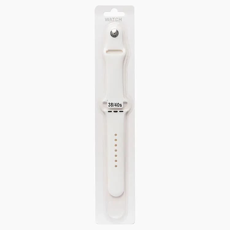 Ремешок на кнопке - Sport Band для Apple Watch 38/40/41 мм (L) (white)