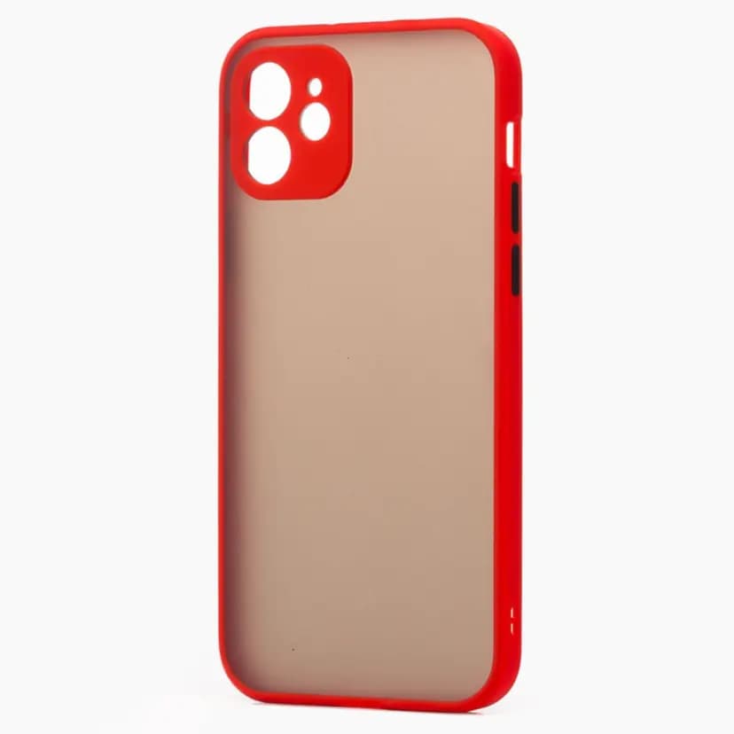Чехол-накладка - PC041 для Apple iPhone 12 (red/black) 