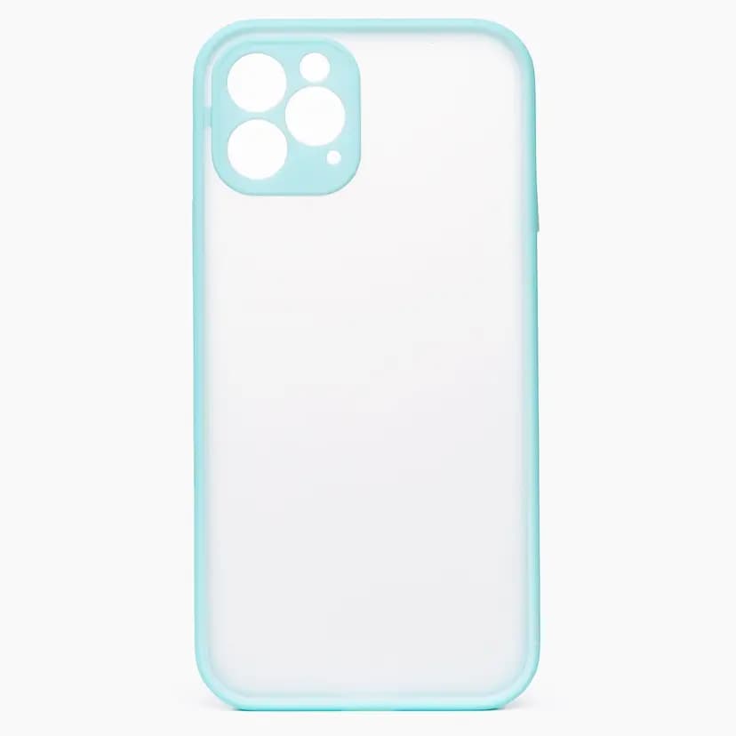 Чехол-накладка - PC041 для Apple iPhone 12 Pro Max (light blue/white) 