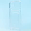 Чехол-накладка с картхолдером - SC276 для Apple iPhone 12 Pro (transparent)  — фото 1