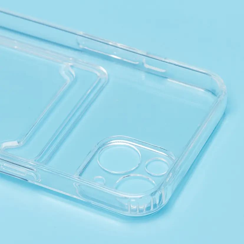 Чехол-накладка с картхолдером - SC276 для Apple iPhone 13 (transparent) — фото 2