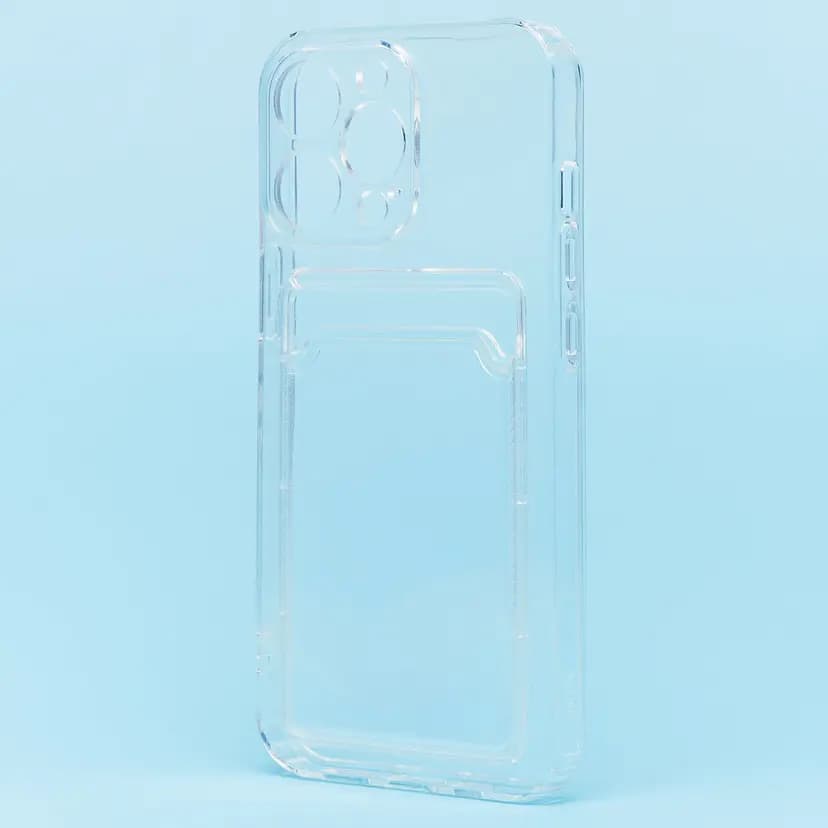 Чехол-накладка с картхолдером - SC276 для Apple iPhone 13 Pro (transparent) 
