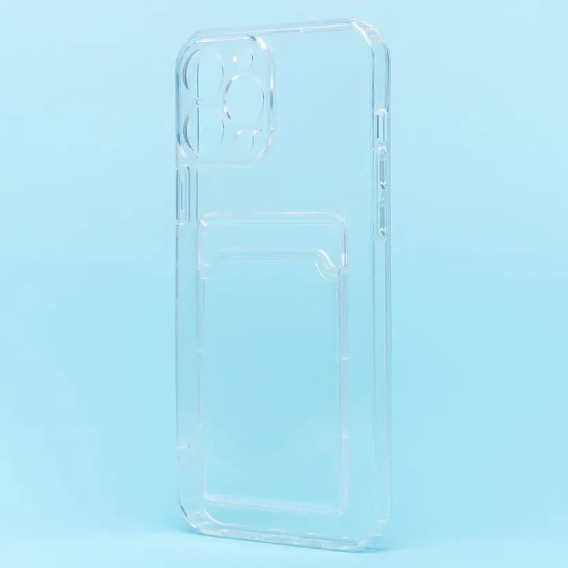 Чехол-накладка с картхолдером - SC276 для Apple iPhone 13 Pro Max (transparent) 