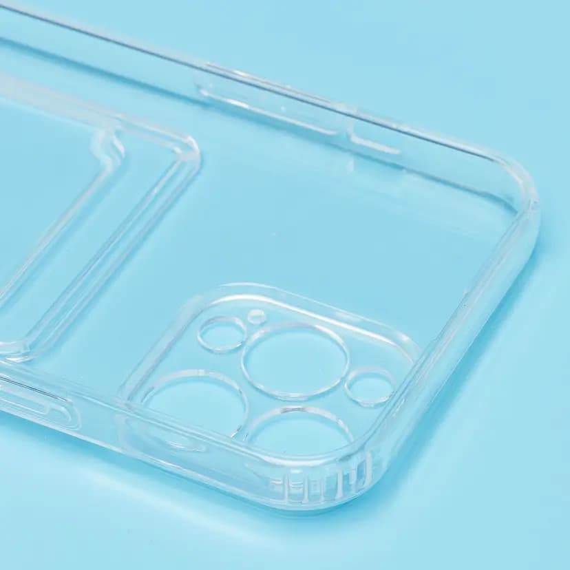 Чехол-накладка с картхолдером - SC276 для Apple iPhone 13 Pro Max (transparent)  — фото 2