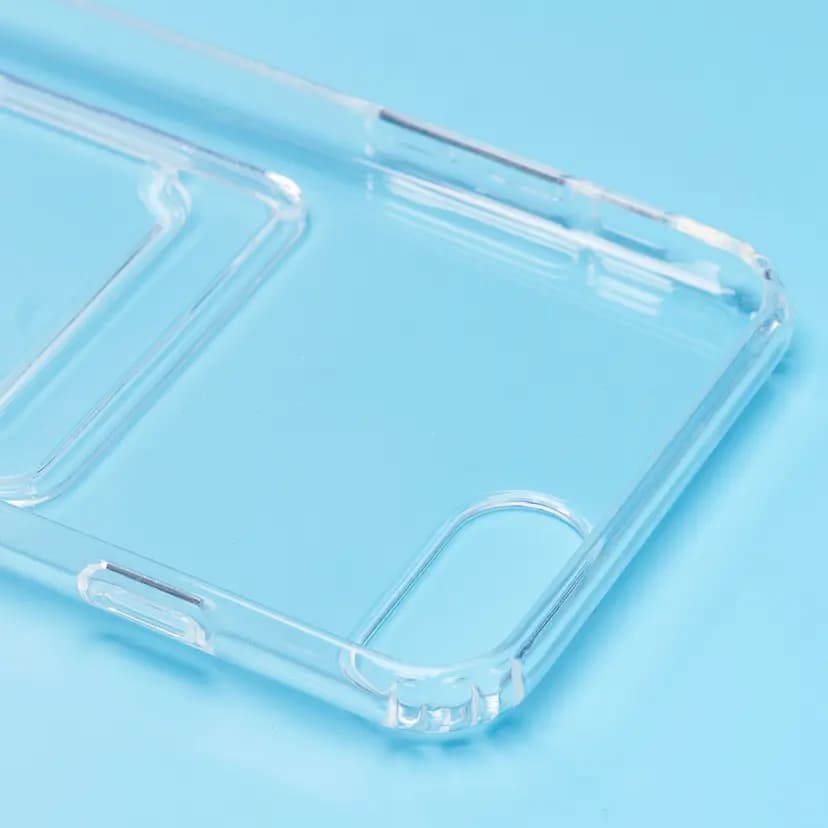 Чехол-накладка с картхолдером - SC276 для Apple iPhone 7 Plus/8 Plus (transparent)  — фото 2