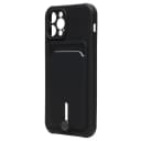Чехол-накладка с картхолдером - SC304 для Apple iPhone 12 Pro (black)  — фото 1