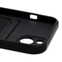 Чехол-накладка с картхолдером - SC304 для Apple iPhone 14 (black)  — фото 2