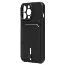 Чехол-накладка с картхолдером - SC304 для Apple iPhone 14 Pro (black)  — фото 1
