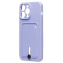 Чехол-накладка с картхолдером - SC304 для Apple iPhone 14 Pro Max (light violet)  — фото 1
