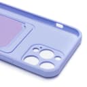 Чехол-накладка с картхолдером - SC304 для Apple iPhone 14 Pro Max (light violet)  — фото 2