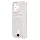 Чехол-накладка с картхолдером - SC304 для Apple iPhone 14 Pro Max (white)  — фото 1