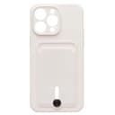 Чехол-накладка с картхолдером - SC304 для Apple iPhone 14 Pro Max (white)  — фото 2
