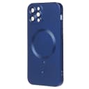Чехол-накладка - SM020 Matte SafeMag для Apple iPhone 12 Pro (dark blue)  — фото 1