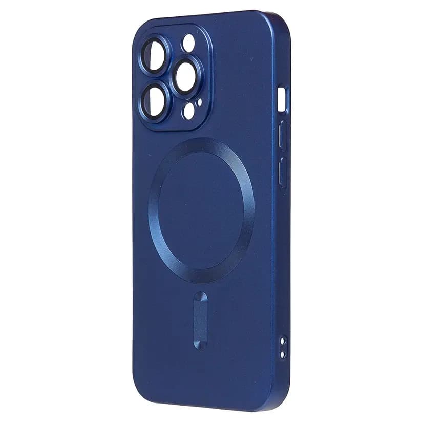 Чехол-накладка - SM020 Matte SafeMag для Apple iPhone 13 Pro (dark blue) 