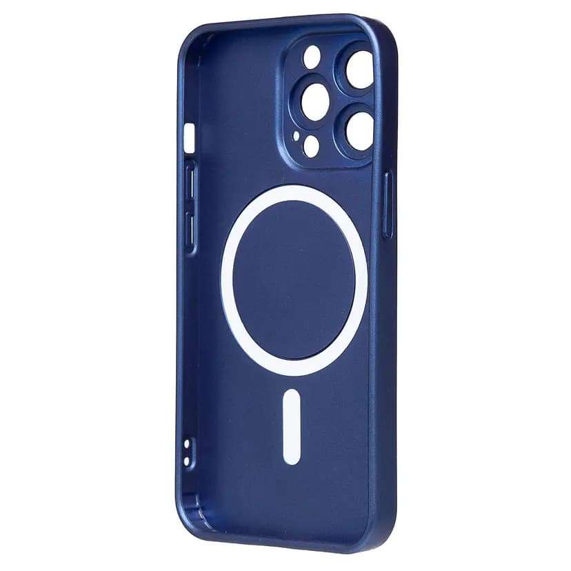 Чехол-накладка - SM020 Matte SafeMag для Apple iPhone 13 Pro (dark blue)  — фото 2