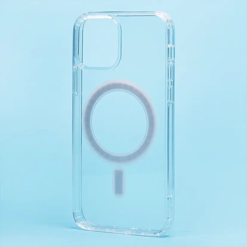 Чехол-накладка - SM006 SafeMag для Apple iPhone 12/12 Pro (transparent)  — фото 2
