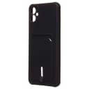 Чехол-накладка с картхолдером - SC304 для Samsung Galaxy A05 (black)  — фото 1