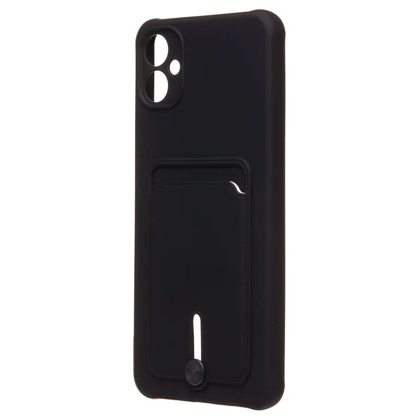 Чехол-накладка с картхолдером - SC304 для Samsung Galaxy A05 (black)