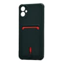 Чехол-накладка с картхолдером - SC304 для Samsung Galaxy A05 (dark green)  — фото 1