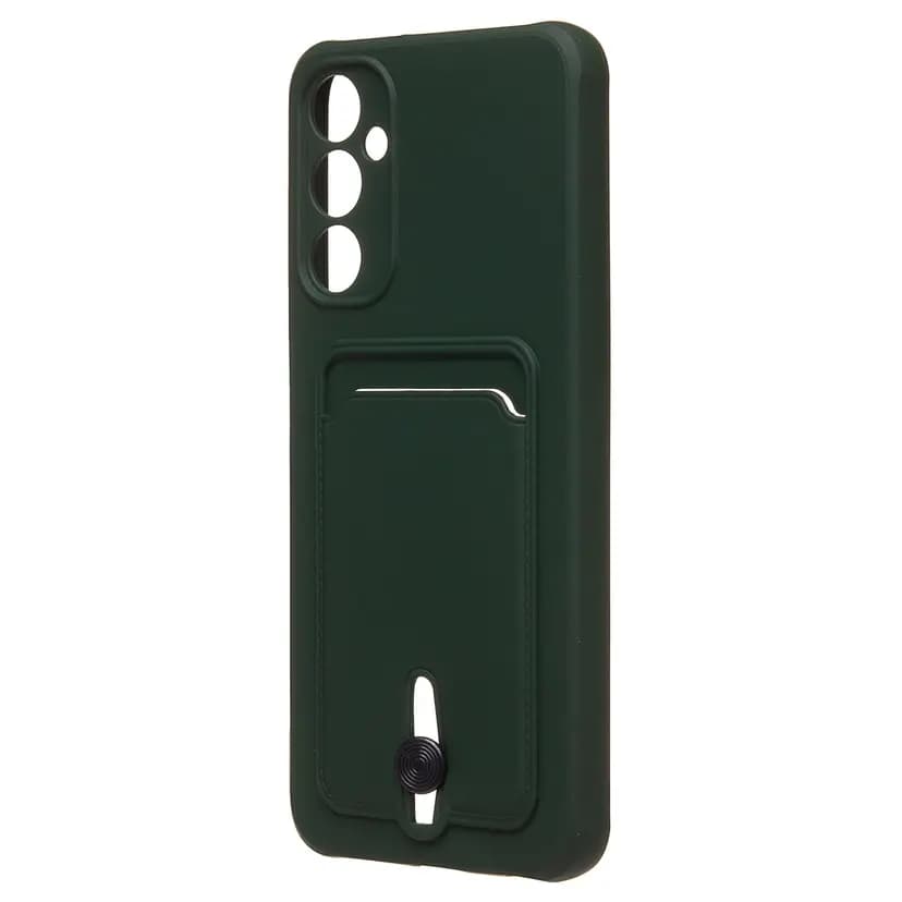 Чехол-накладка с картхолдером - SC304 для Samsung Galaxy A05s (dark green) 