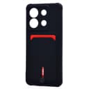 Чехол-накладка с картхолдером - SC304 для Redmi Note 13 Pro 4G (black)  — фото 1