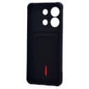 Чехол-накладка с картхолдером - SC304 для Redmi Note 13 Pro 4G (black)  — фото 2