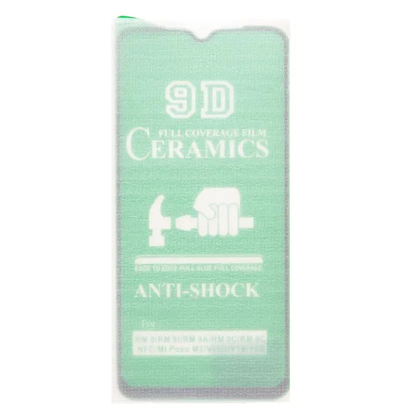 Защитная плёнка - Ceramics 2.5D для Redmi 9A/9C/10A/Poco C3/Poco C31 (black) 