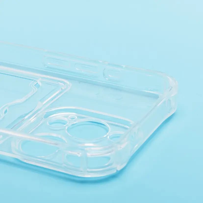Чехол-накладка с картхолдером - SC276 для Apple iPhone 15 Pro (transparent) — фото 2
