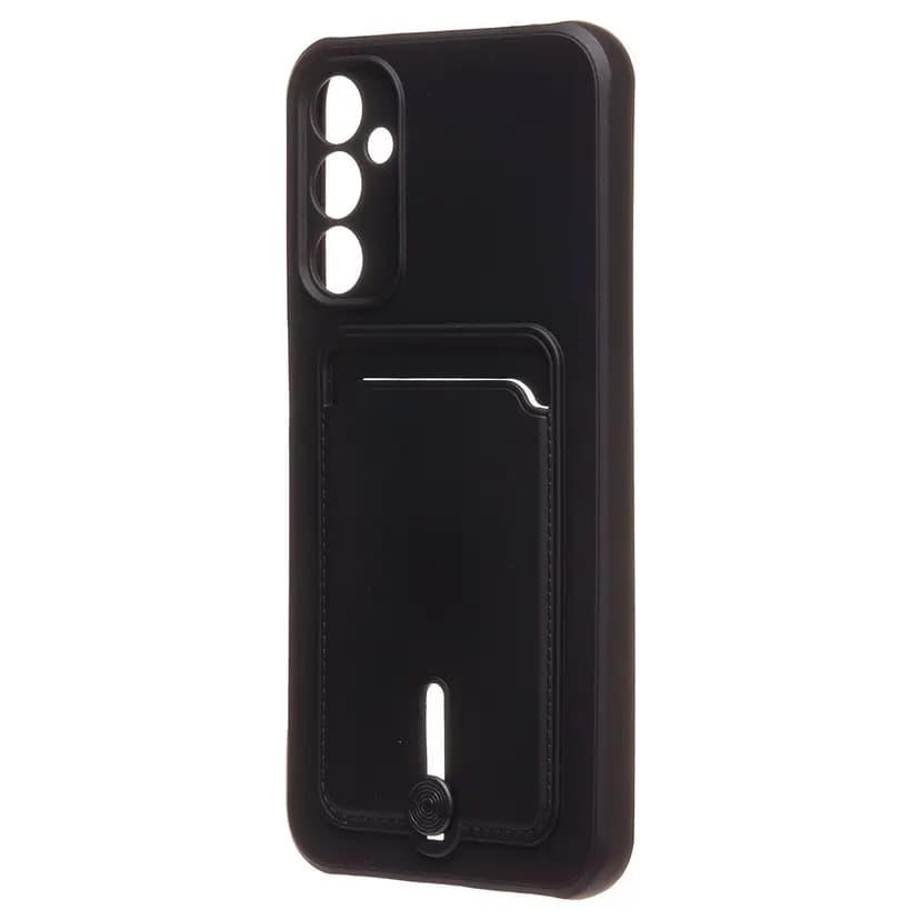 Чехол-накладка с картхолдером - SC304 для Samsung Galaxy A24 4G (black) 