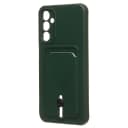 Чехол-накладка с картхолдером - SC304 для Samsung Galaxy A24 4G (dark green)  — фото 1