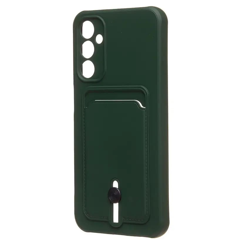 Чехол-накладка с картхолдером - SC304 для Samsung Galaxy A24 4G (dark green) 