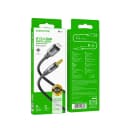 Кабель Apple lightning - 3.5 jack - Borofone BL19 Creator (100 см) (black)  — фото 1