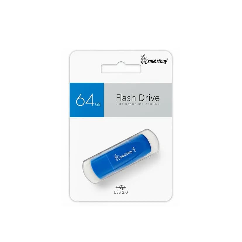 Флэш-накопитель USB 64Gb - Smartbuy Scout (blue) 