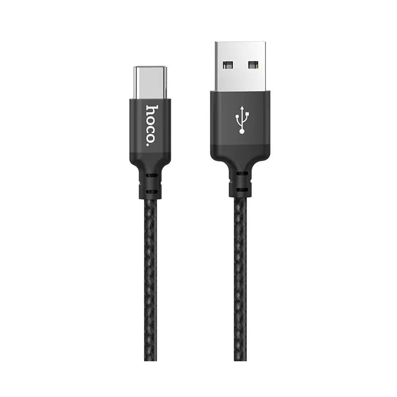 Кабель USB - Type-C - Hoco X14 Times Speed (200 см) (black)  — фото 2