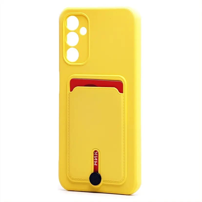 Чехол-накладка с картхолдером - SC304 для Samsung Galaxy A14 4G/5G (yellow) 