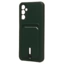 Чехол-накладка с картхолдером - SC304 для Samsung Galaxy A14 4G/5G (dark green)  — фото 1