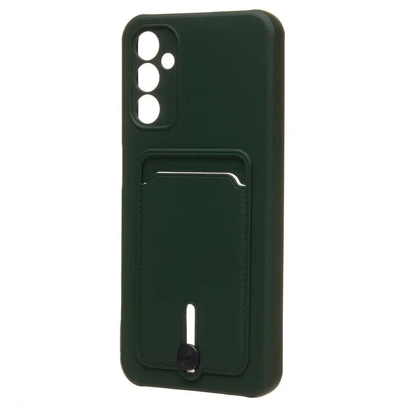 Чехол-накладка с картхолдером - SC304 для Samsung Galaxy A14 4G/5G (dark green) 