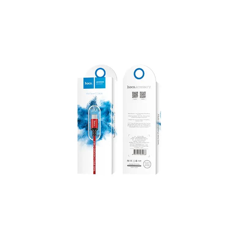 Кабель USB - Type-C - Hoco X14 Times Speed (200 см) (red/black) 