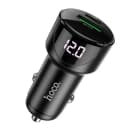 Адаптер автомобильный - Hoco Z42 Light 20W PD+QC3.0 (Type-C/USB) (black)  — фото 2