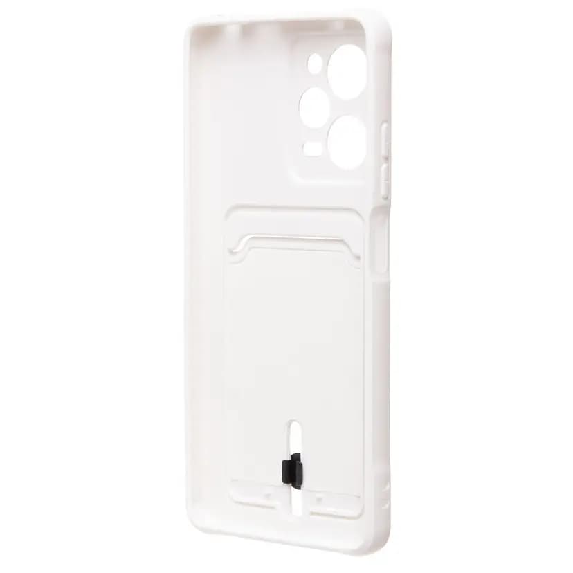 Чехол-накладка с картхолдером - SC304 для Poco X5 Pro (white) — фото 2