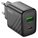 Адаптер сетевой - Hoco CS23A 30W PD+QC3.0 (USB/Type-C) (black)  — фото 2