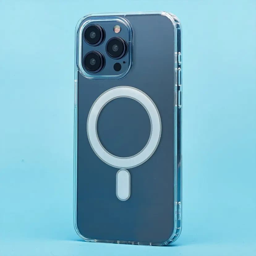 Чехол-накладка - SM006 SafeMag для Apple iPhone 15 Pro Max (transparent)  — фото 2