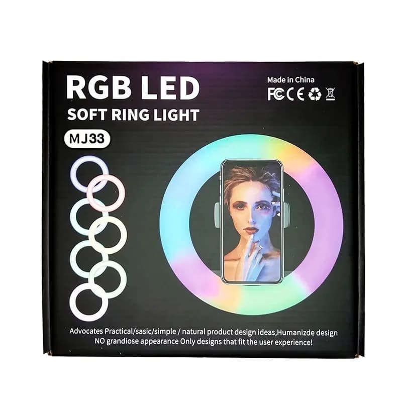 Кольцевая лампа - MJ33 RGB (33 см) 