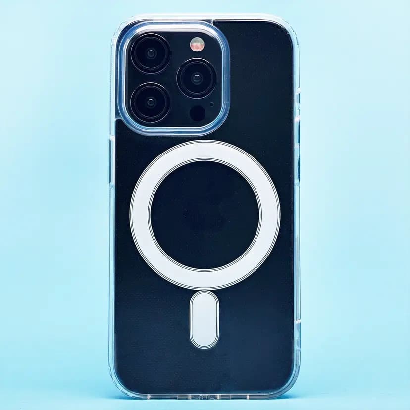 Чехол-накладка - SM006 SafeMag для Apple iPhone 15 Pro (transparent)  — фото 2
